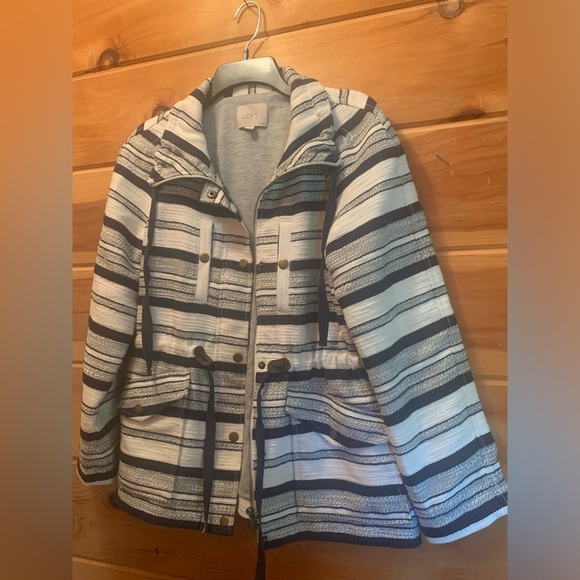 Loft Breton Anorak Nautical Striped Jackets Size SP Great Condition! - Picture 2 of 11